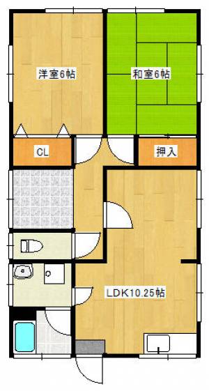 西側北号 の間取り画像