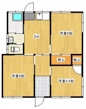 庄内町５丁目１０借家 の間取り画像