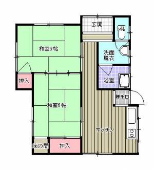 新居浜市新須賀町 一戸建 の間取り画像