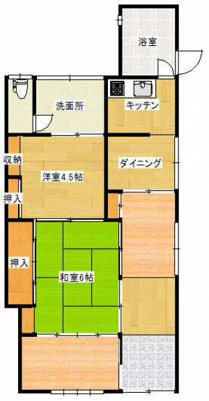 新居浜市平形町 一戸建 の間取り画像