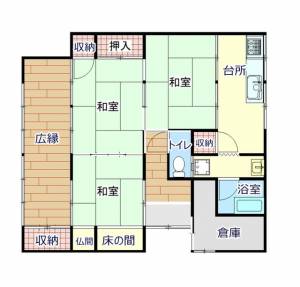 新居浜市松の木町 一戸建 の間取り画像