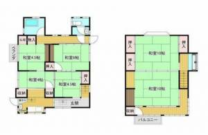 新居浜市中須賀町 一戸建 の間取り画像