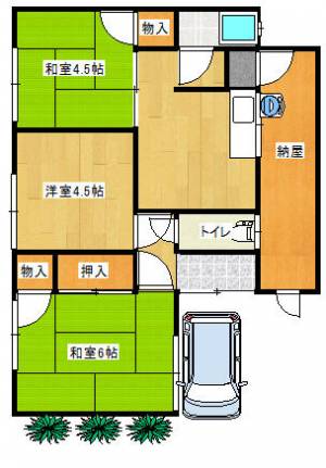 新居浜市沢津町 一戸建 の間取り画像