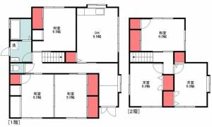 垣生３丁目貸家 の間取り画像