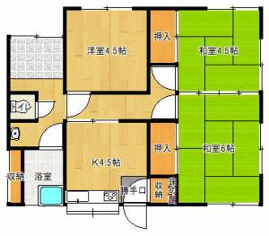 南小松原町貸家 西2号 の間取り画像