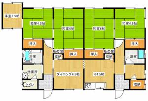 田の上２丁目貸家 1139 の間取り画像