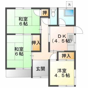 新居浜市久保田町 一戸建 の間取り画像