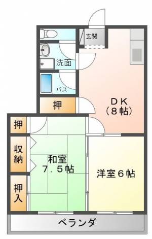 セントラルアベニュー 133の間取り画像