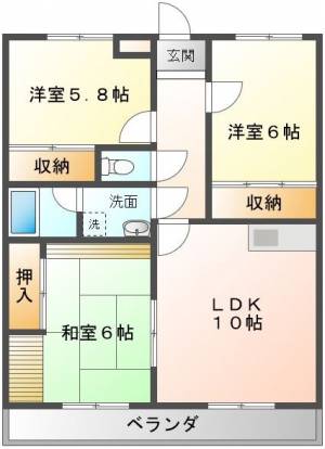 第5水野マンション 162号室の間取り画像