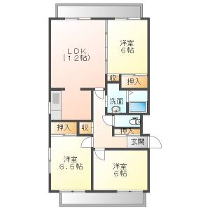 ホープ三恵 111号室の間取り画像