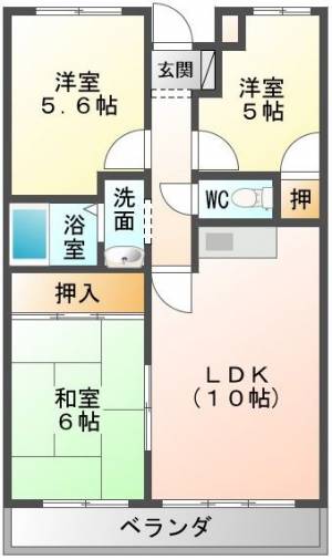 アサヒパレス港町 153の間取り画像