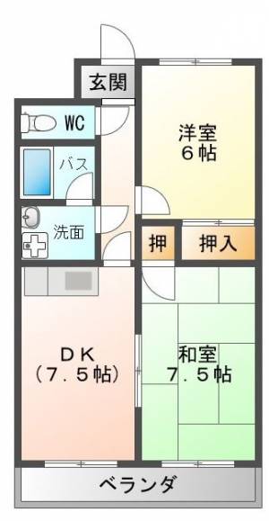 第5水野マンション 164号室の間取り画像