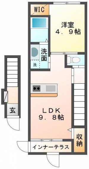 Azyu（エイジュ） 203号室の間取り画像