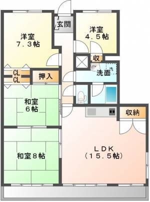 ワールドテラス 161号室の間取り画像