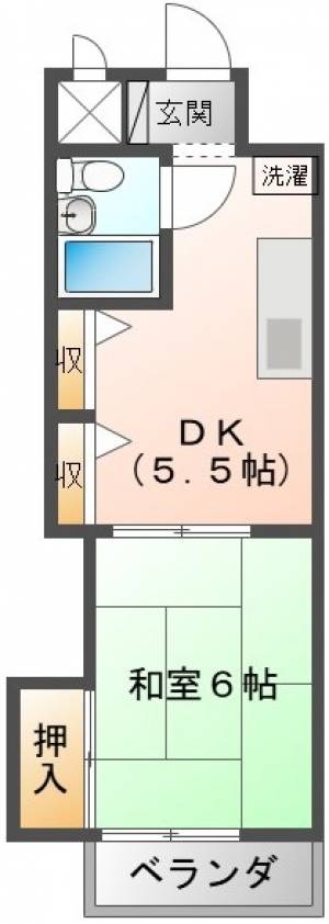 ダイアパレス新居浜 210号室の間取り画像