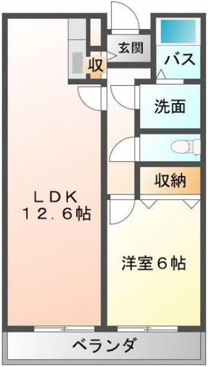 セゾンクレスト 202号室の間取り画像