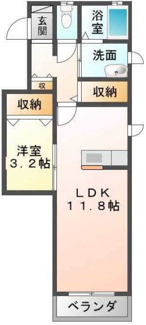 シャーメゾンＷｅⅡ 101の間取り画像