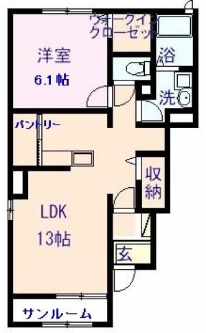 アルカディアpart3 101の間取り画像