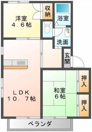 シャーメゾンST大生院 A101の間取り画像