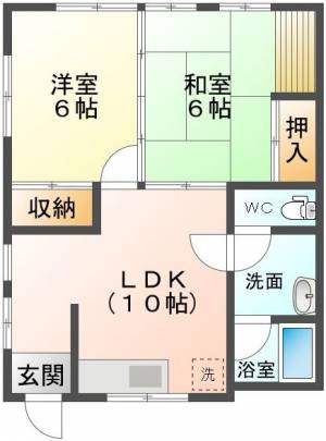 サニーコート惣開 101号室の間取り画像