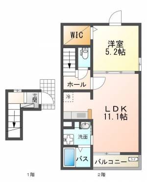 サンリット・エンゼル A201号室の間取り画像