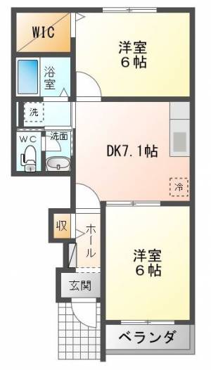 笑顔館 B103号室の間取り画像