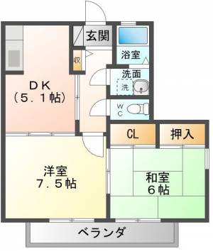 シャーメゾン加藤 C208号室の間取り画像