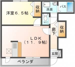 ファイン　イースト 101号室の間取り画像