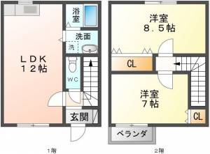 メゾンしののめ N-2の間取り画像