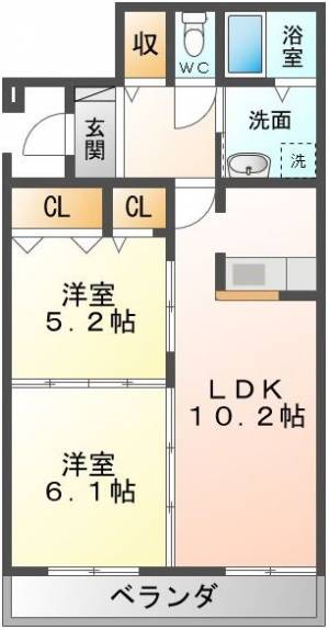 原ビル 3号室の間取り画像