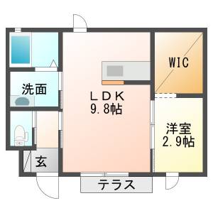 ガレンドゥ　クワットロ 101号室の間取り画像