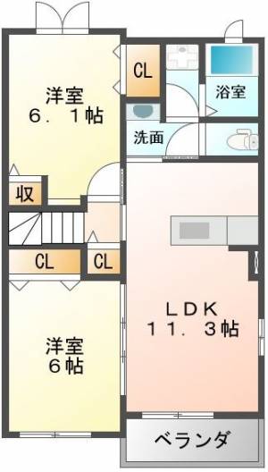 シュウ・レミングC 105号室の間取り画像