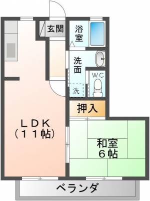 シャーメゾン河内 201号室の間取り画像