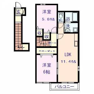 カルトナージュ 201号室の間取り画像