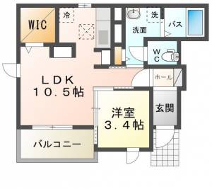 カーサ　ブラーボ　ドゥーエ 101号室の間取り画像