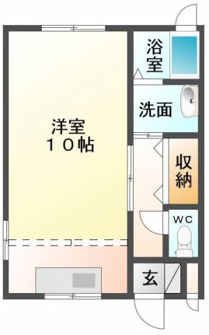 グリーン清水 102号室の間取り画像