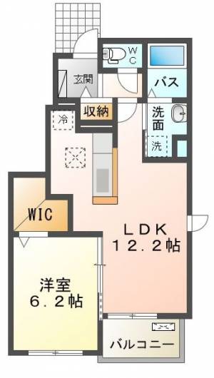 ネオ・クレメントⅡ 105号室の間取り画像