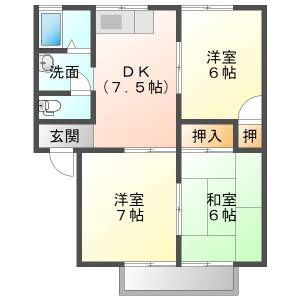 アウラスイトピー A202の間取り画像