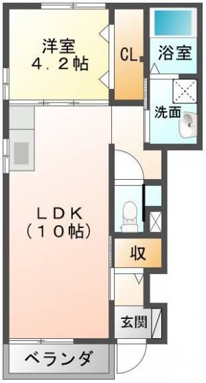 ノーブルK・M 101の間取り画像