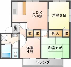 ドミール久保田 A201の間取り画像