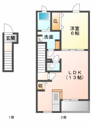 ブリーズヒル国領　J 202号室の間取り画像