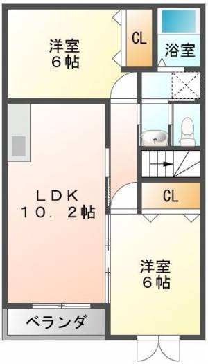 ヴィラ・アコール A201号室の間取り画像