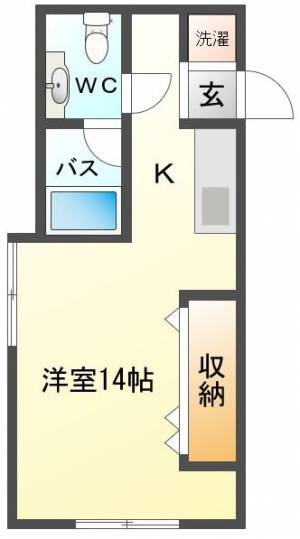 メゾンフローリア 103号室の間取り画像