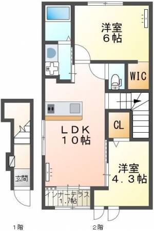 新居浜グランメゾン 202号室の間取り画像