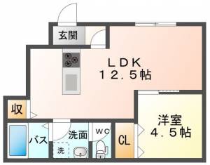 ベルグレイヴィア新居浜駅前 103号室の間取り画像