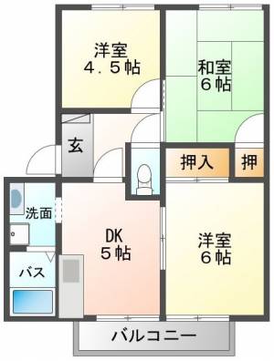 シーサイドヴィラ浮島 A105の間取り画像