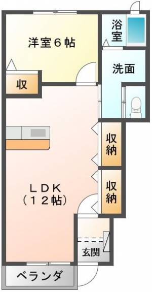 シャイン・アベ 101号室の間取り画像