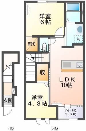 コンフォルト・パーチェ 207号室の間取り画像