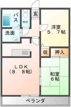 フォブールベルベール 101号室の間取り画像