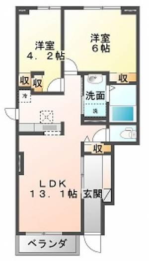 モンテ　マードレ 1-101号室の間取り画像